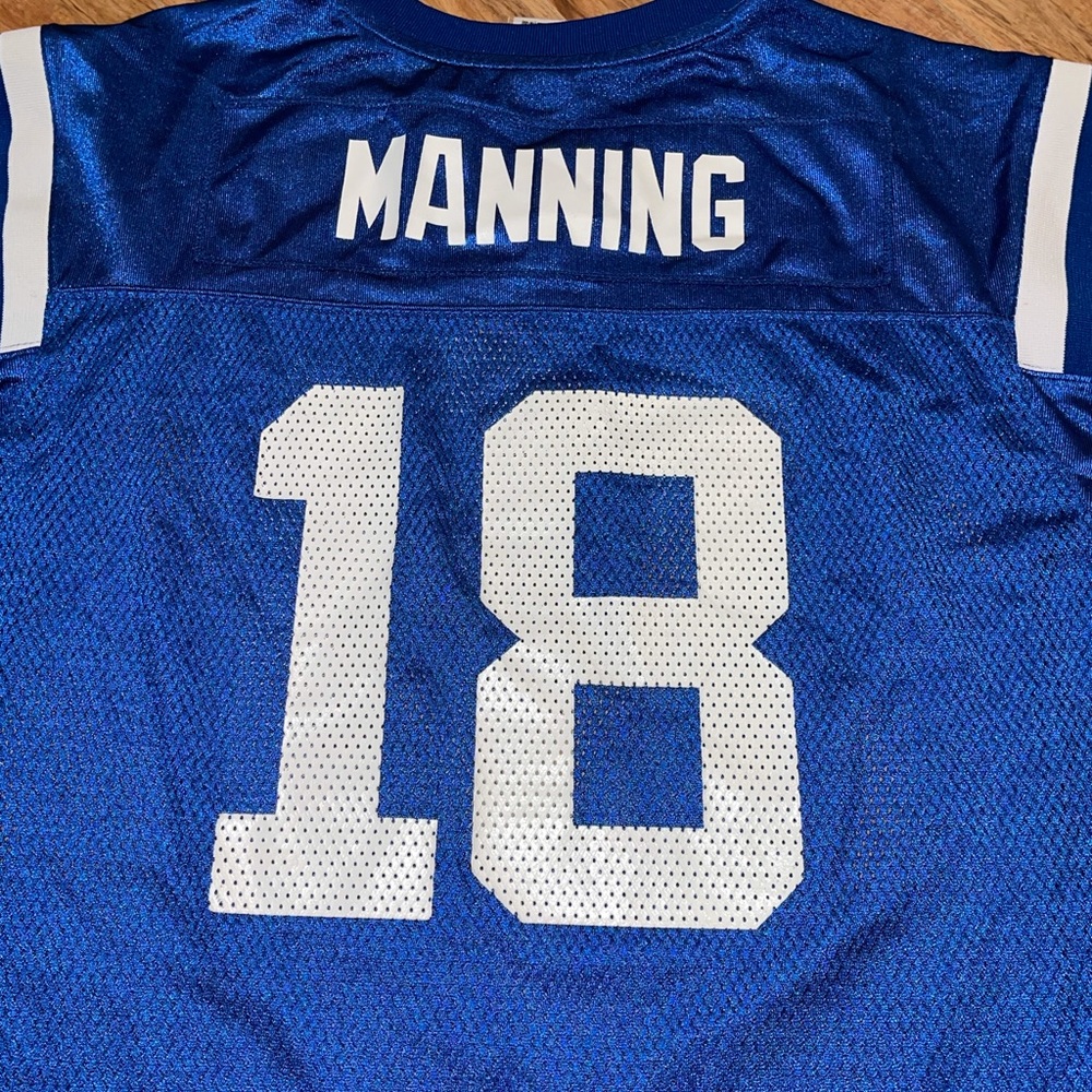 Football jersey kids Peyton Manning Colts #18 Reebok vintage xl 18/20